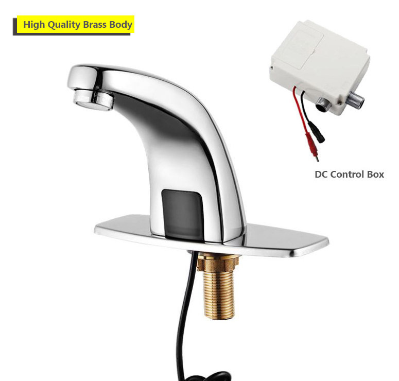 Cheap Price Touchless Single Cold Chrome Plated Automatic INFRARED SENSOR BASIN FAUCET motion sensor faucet