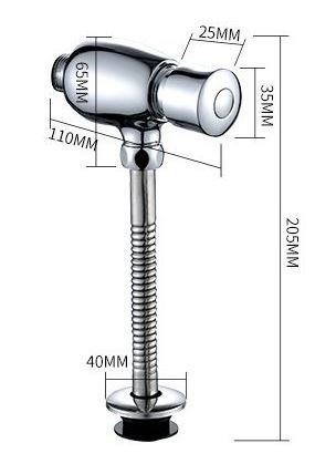 Cheap Price Hot Sale Brass Urinal Delay Flush Valve Exposed Self Closing Urinal Flush Valve