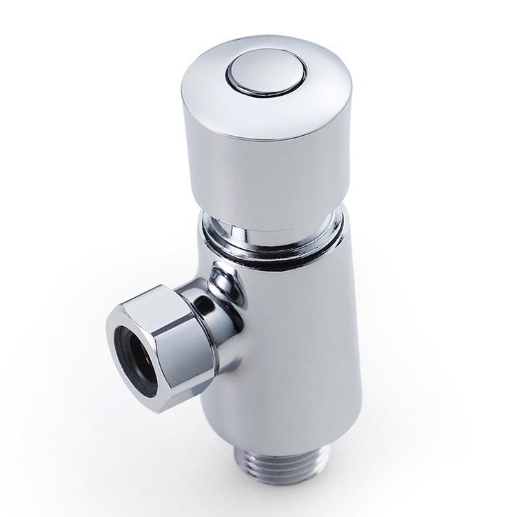 Automatic shut off sensor brass push button urinal time delay action flush valve