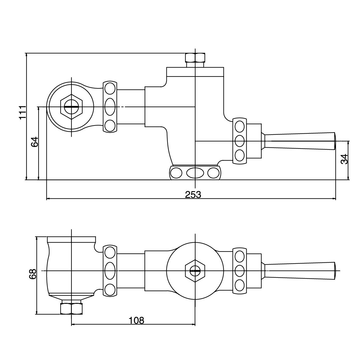 Full Brass Hand Control Flush Valve for Toilet Manual Flushometer WC flush valve Amazon supplier