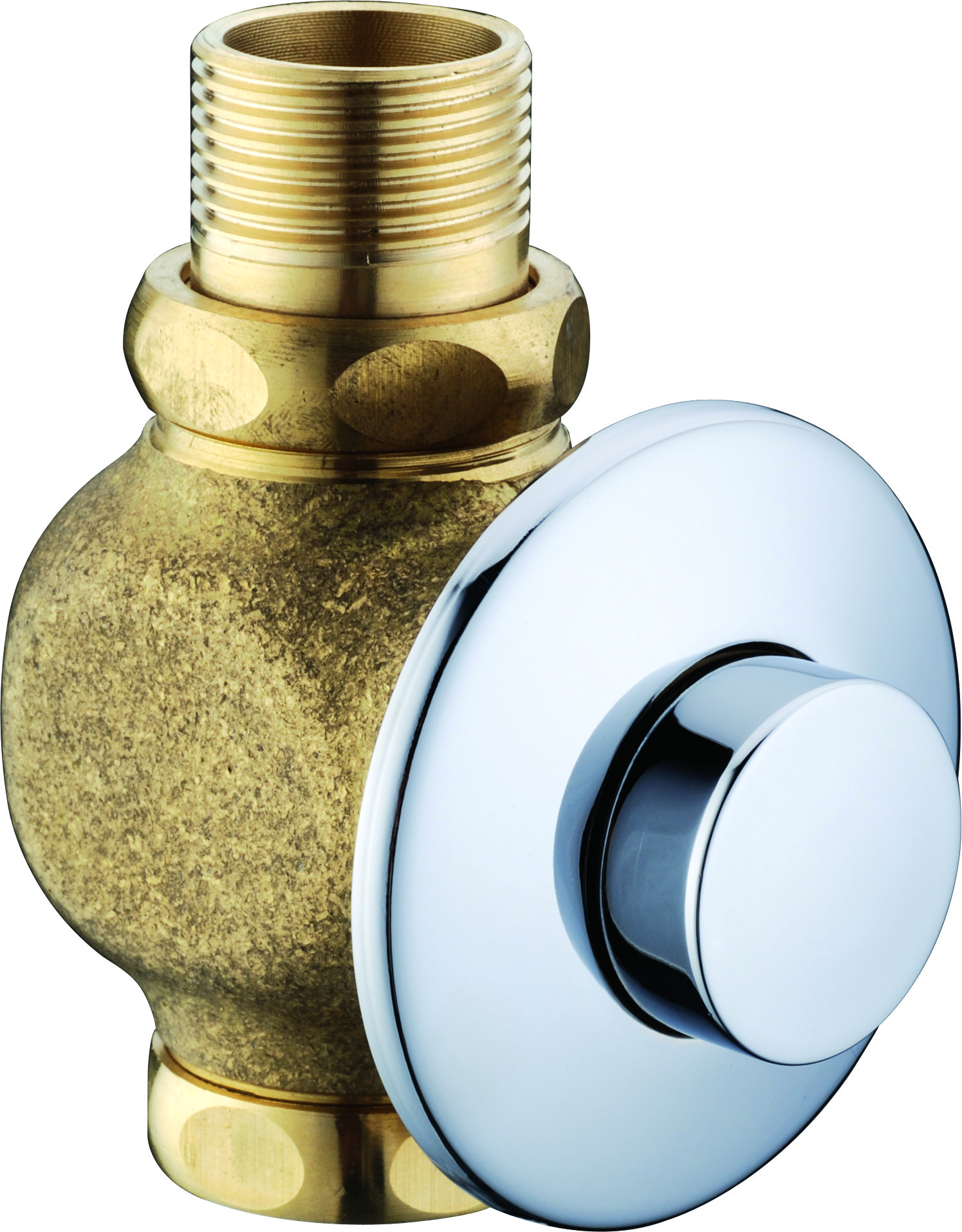 Concealed Push Button Toilet Flush Valve Full Brass Material