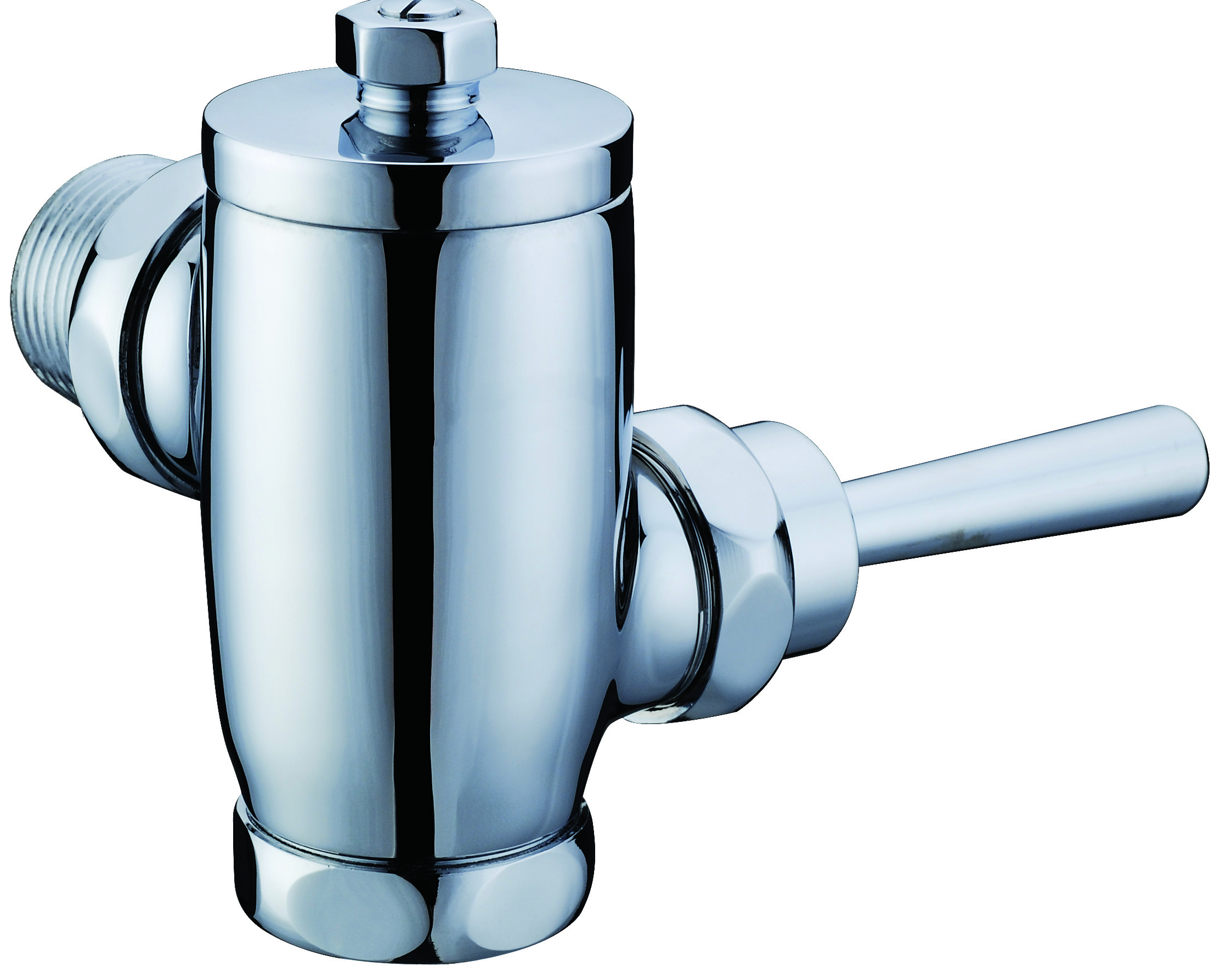 EXPOSED Full Brass Hand Control Flush Valve for Toilet / Manual Flushometer with vacuum breaker wc flush valve