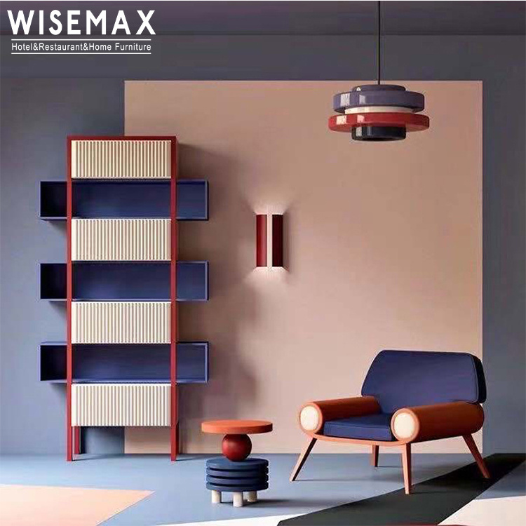 WISEMAX FURNITURE Minimalist living room furniture High rectangle metal frame 4 drawers storage cabinet for bedroom