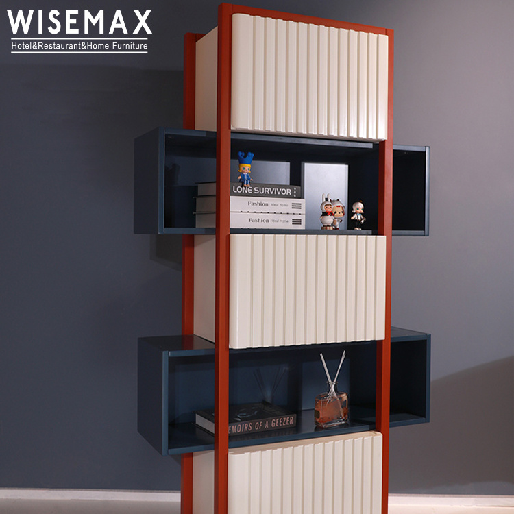 WISEMAX FURNITURE Minimalist living room furniture High rectangle metal frame 4 drawers storage cabinet for bedroom