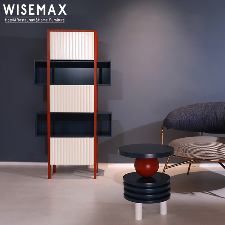 WISEMAX FURNITURE Minimalist living room furniture High rectangle metal frame 4 drawers storage cabinet for bedroom