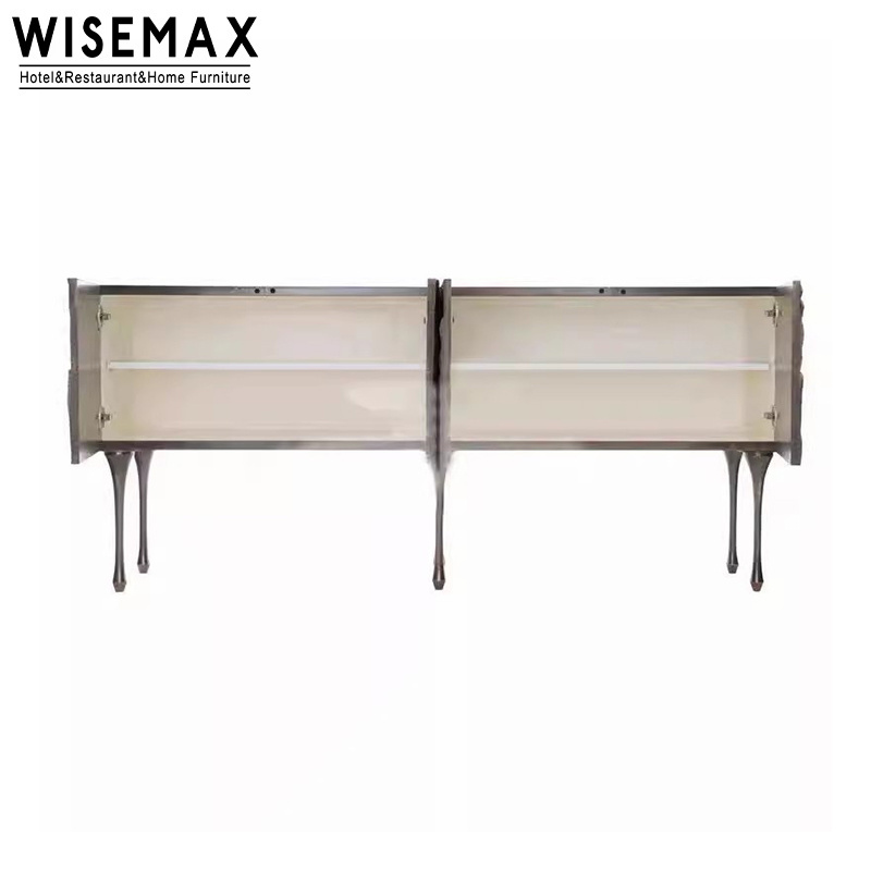 WISEMAX FURNITURE Italian Minimalist TV cabinet wooden livingroom home decor console cabinet with storage for Hotel sideboard