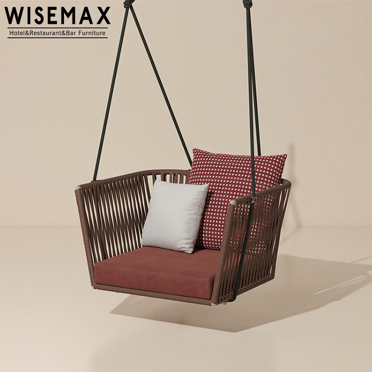 WISEMAX FURNITURE High quality tree hanging garden outdoor leisure patio swing chair outdoor furniture swing bed sofa chair