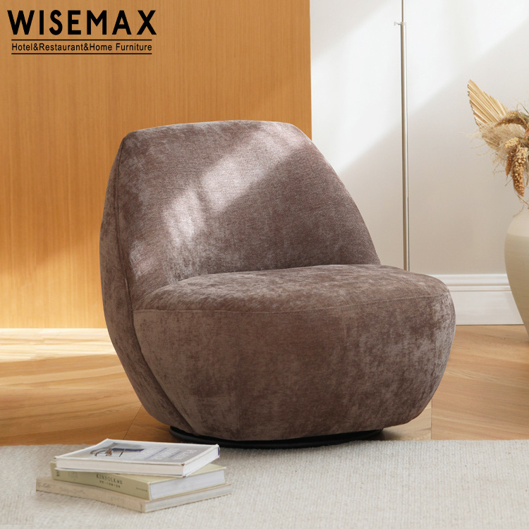 WISEMAX FURNITURE Nordic Living Room Furniture Legless Sofas Fabric Modern Single Bean Bag Sofas Home Soft Accent Lounge Chairs