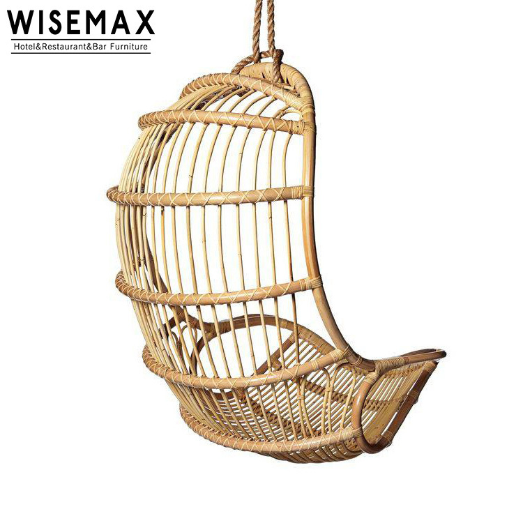 Hanging hammock leisure furniture general balcony  use nature rattan egg chair swing  wicker hanging egg swing chair