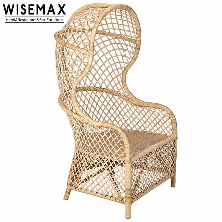 Hotel crown garden classics rattan sofa outdoor decorating chair indonesia furniture  nature cage rattan egg leisure chair