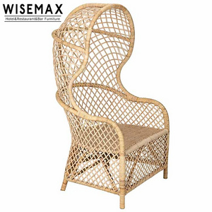 Hotel crown garden classics rattan sofa outdoor decorating chair indonesia furniture  nature cage rattan egg leisure chair