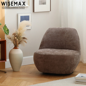 WISEMAX FURNITURE Nordic Living Room Furniture Legless Sofas Fabric Modern Single Bean Bag Sofas Home Soft Accent Lounge Chairs