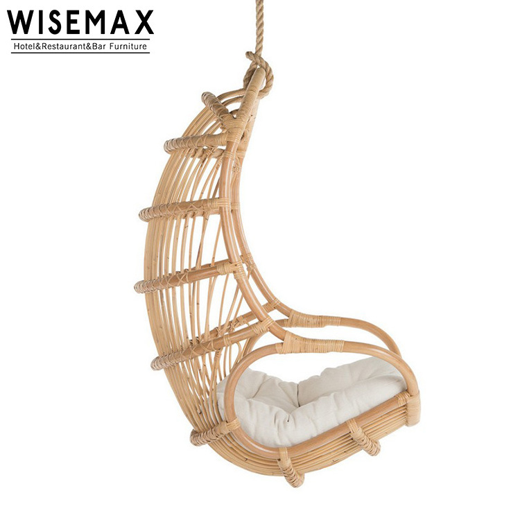 Hanging hammock leisure furniture general balcony  use nature rattan egg chair swing  wicker hanging egg swing chair