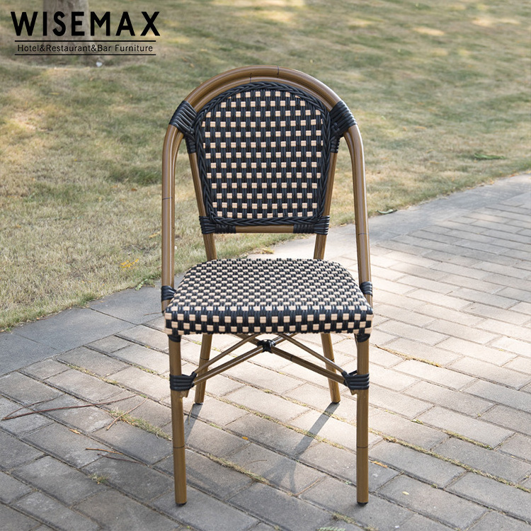 wholesale Customized bamboo rattan wicker bistro garden Cafe Wedding molded chair for outdoor