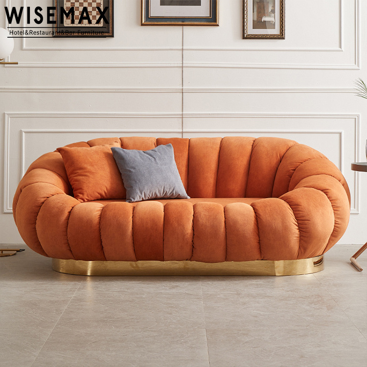 WISEMAX FURNITURE Nordic Minimalist Style Huge Pumpkin Soft Sofa Villa Apartment Hotel Sofa