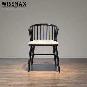 WISEMAX Vintage Cottage Road Spindle Back wood dining chair restaurant furniture windsor chair solid wood cafe chair for sale