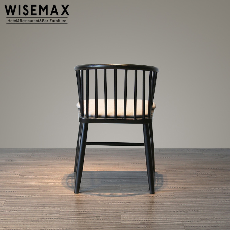 WISEMAX Vintage Cottage Road Spindle Back wood dining chair restaurant furniture windsor chair solid wood cafe chair for sale