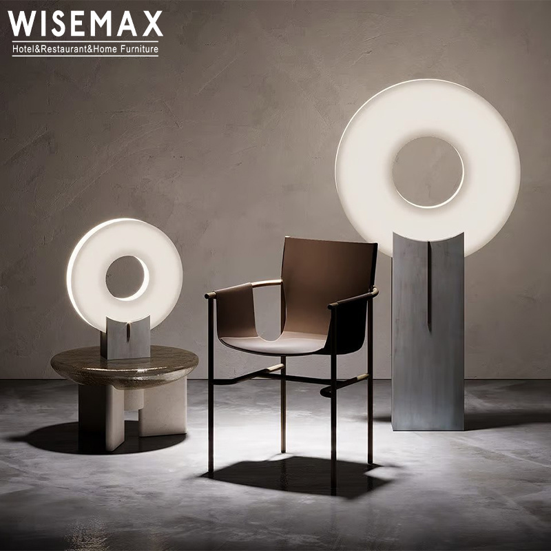 WISEMAX FURNITURE Italian Creative Side Table Fiberglass Legs Covered With Imported Resin Acrylic Coffee Table For Lobby Office