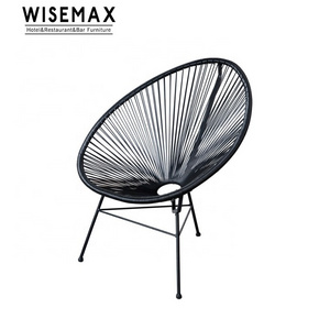 Modern Popular colorful Leisure outdoor furniture Wicker Garden Acapulco peacock rattan chair