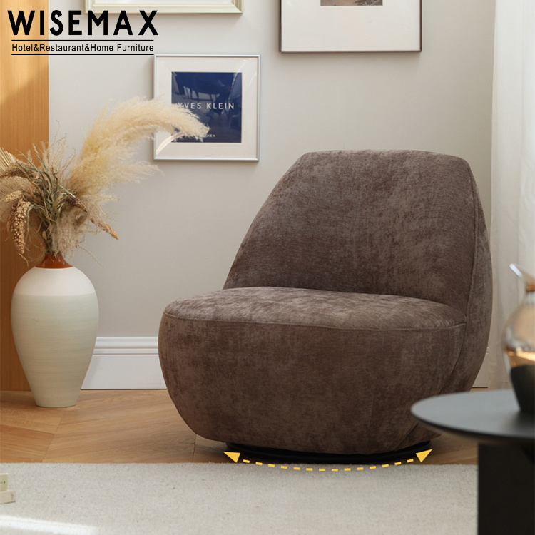 WISEMAX FURNITURE Nordic Living Room Furniture Legless Sofas Fabric Modern Single Bean Bag Sofas Home Soft Accent Lounge Chairs