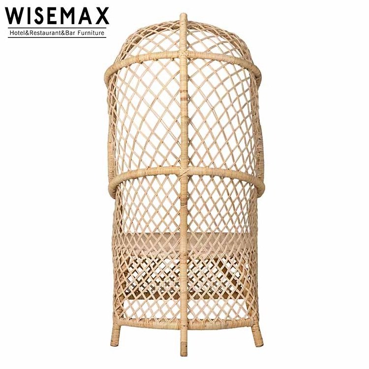 Hotel crown garden classics rattan sofa outdoor decorating chair indonesia furniture  nature cage rattan egg leisure chair