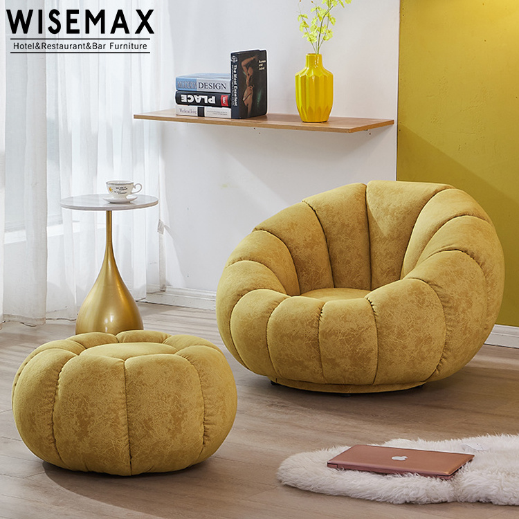 WISEMAX FURNITURE Nordic Minimalist Style Huge Pumpkin Soft Sofa Villa Apartment Hotel Sofa