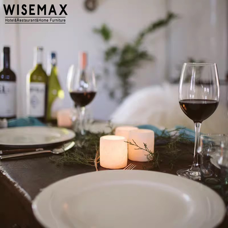 WISEMAX FURNITURE Wabi Sabi Style Square Candle Vessel Candle Holder Modern White Luxury Concrete Pillar Candles For Home Decor