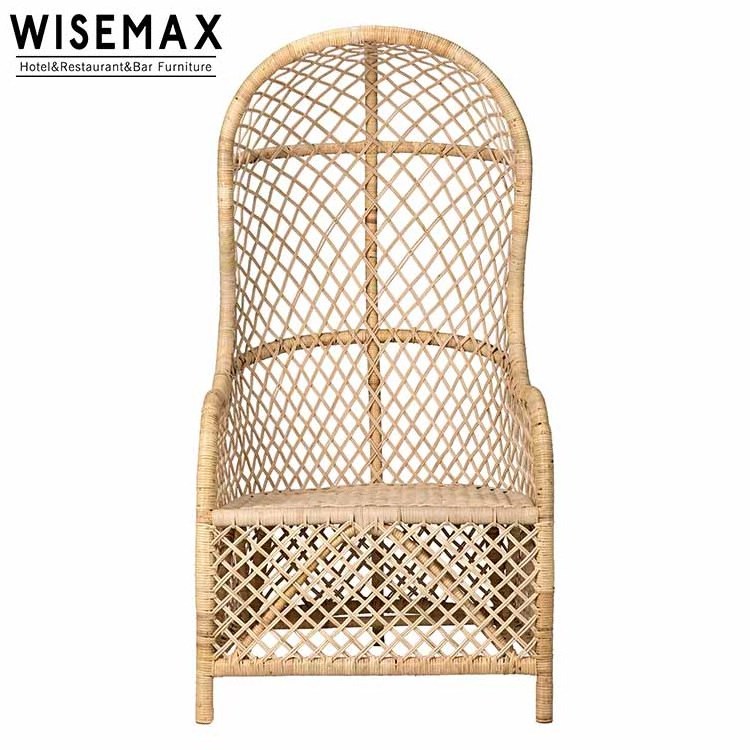 Hotel crown garden classics rattan sofa outdoor decorating chair indonesia furniture  nature cage rattan egg leisure chair