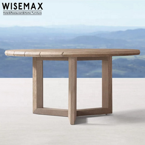 WISEMAX FURNITURE Modern Outdoor Designs leisure outdoor patio furniture aluminum dining tables solid teak dining table sets