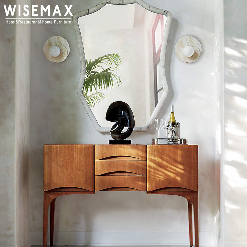 WISEMAX FURNITURE Decorative Lighting Led For Dinning Table Bedside Hotel Natural Marble Round Lamp Wall Light Indoor Furniture