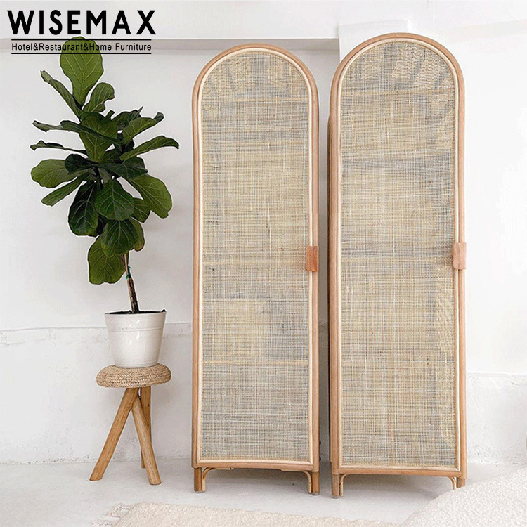 WISEMAX FURNITURE Living room furniture nodic simple shelves design storage wardrobe cloth placing rattan cabinet