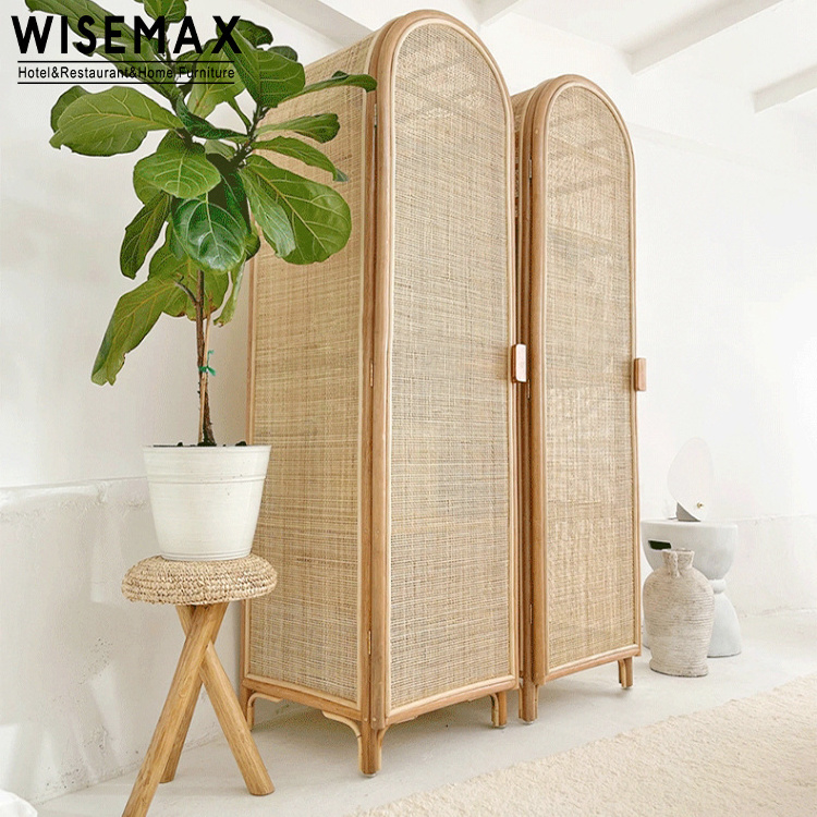 WISEMAX FURNITURE Living room furniture nodic simple shelves design storage wardrobe cloth placing rattan cabinet