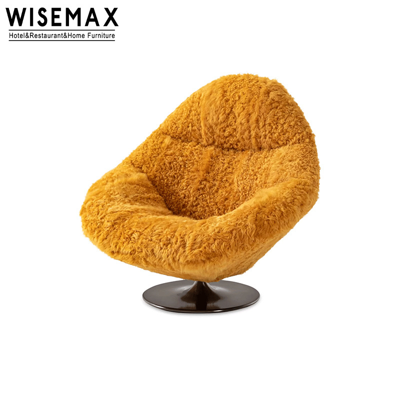 WISEMAX FURNITURE High End Relax Outdoor Lounge Chair Hotel Furniture Solid Wood Fabric Floor Chair With Ottoman For Pool Patio