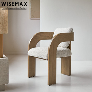 WISEMAX FURNITURE Modern luxury wooden hotel restaurant chair indoor solid wood dinning chairs for home dining room