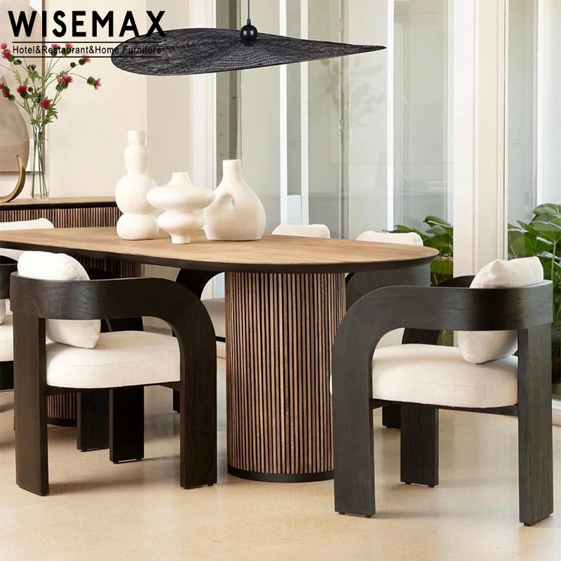 WISEMAX FURNITURE Modern luxury wooden hotel restaurant chair indoor solid wood dinning chairs for home dining room