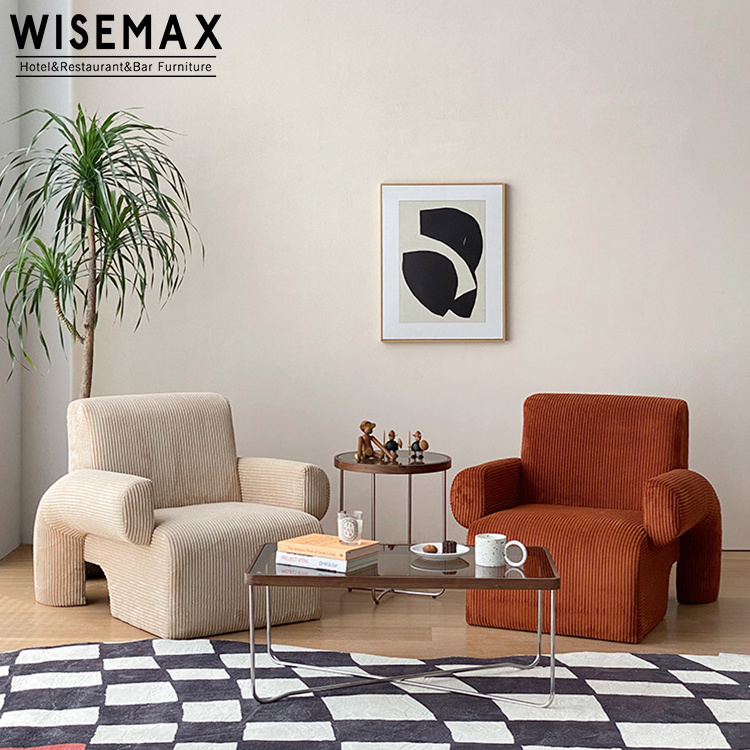 WISEMAX FURNITURE European design cute kids home furniture sofa luxury single accent lounge sofa chair for living room