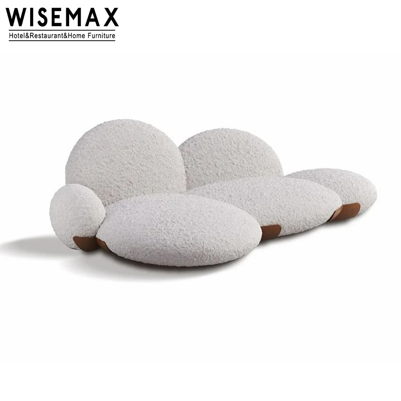 WISEMAX FURNITURE Italian Minimalist Lazy Sofa Modern Living Room Furniture Nordic Floor Upholstery Fabric Sofa Bed For Bedroom