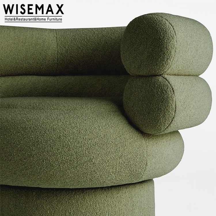 WISEMAX FURNITURE Simple Light Luxury velvet leisure chairs green living room leisure sofa chairs soft comfortable lounge chair