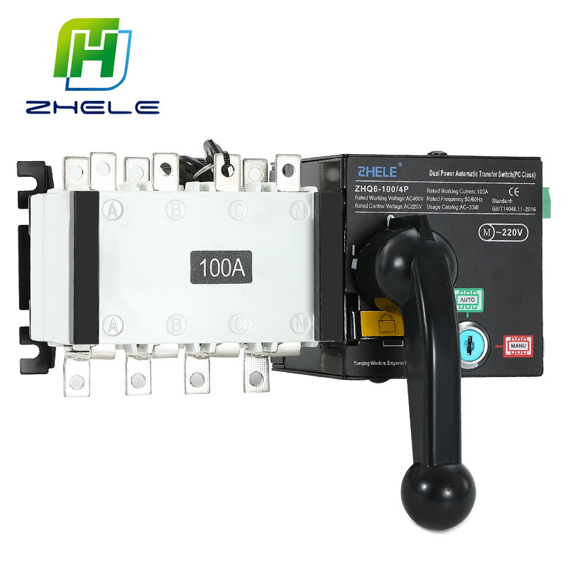 Factory Price ATS Automatic Change Over Switch 100A/3P 4P Automatic Transfer Switch ATS for Diesel Generator