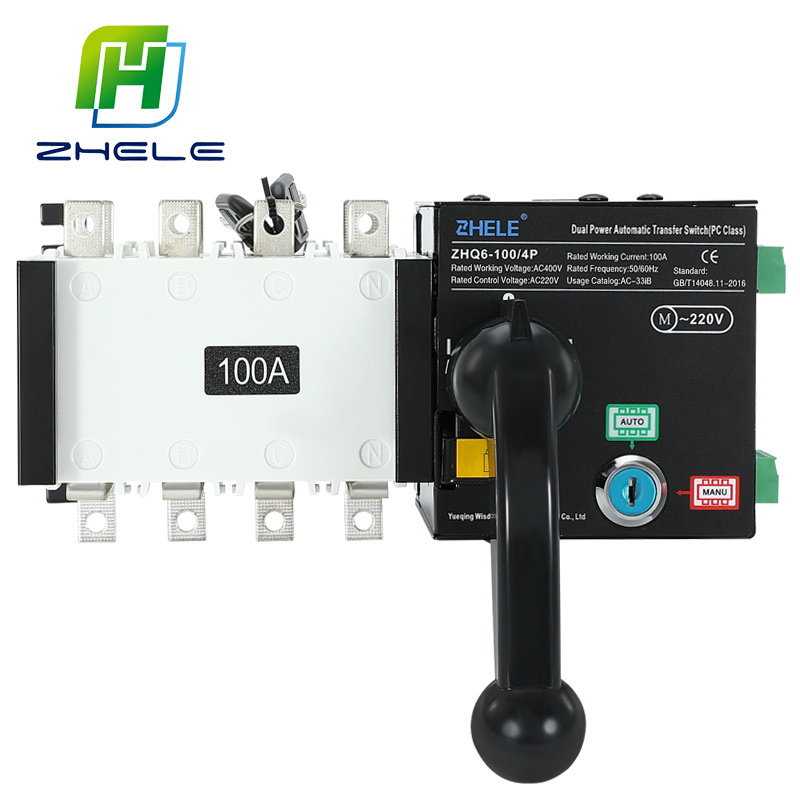 Factory Price ATS Automatic Change Over Switch 100A/3P 4P Automatic Transfer Switch ATS for Diesel Generator