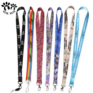 Factory Wholesale OEM Blank Open End Keychain Lanyard Polyester Nylon Plain Quality Custom Logo Printed Lanyards For Sublimation