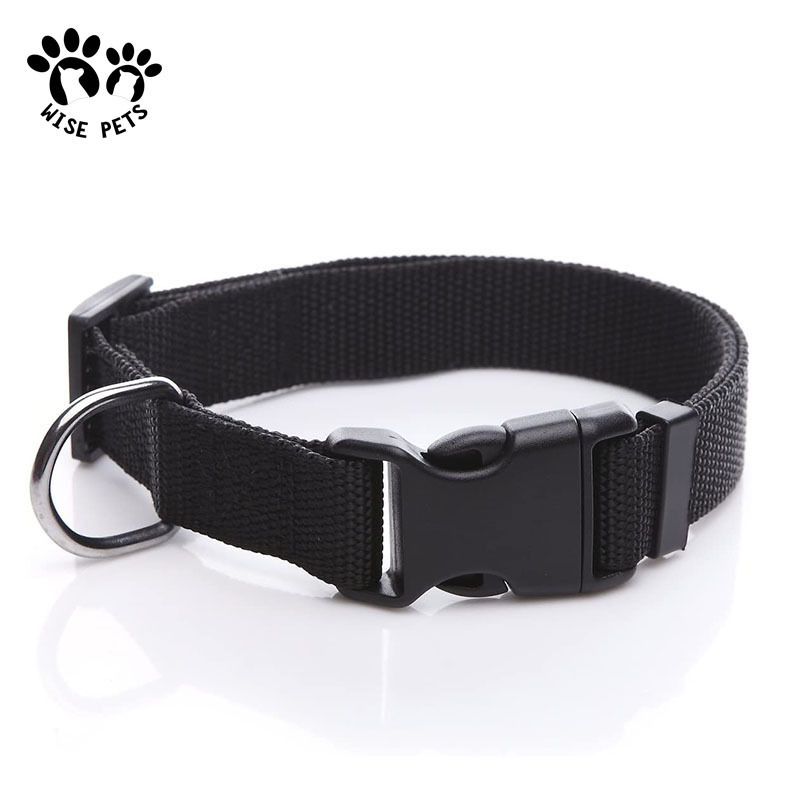 Pet supplier training pet collar 3/4 1 Inch adjustable length collar de perro nylon webbing dog collar for small to large dogs