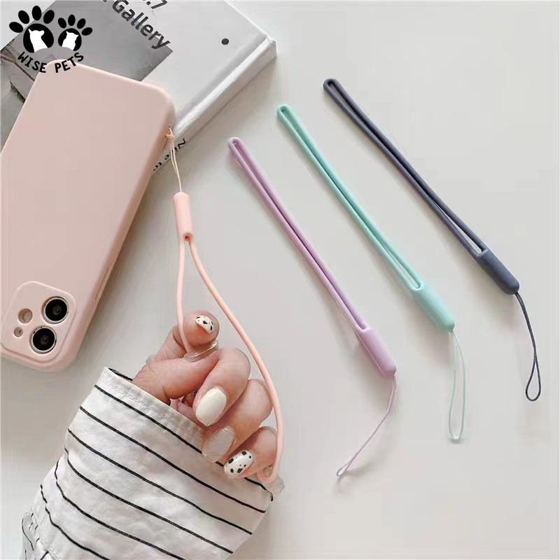 Crossbody Rubber Lanyard Liquid Silicon Case Holder Wrist Strap Rope Elastic Mobile Phone Case Silicone Lanyard