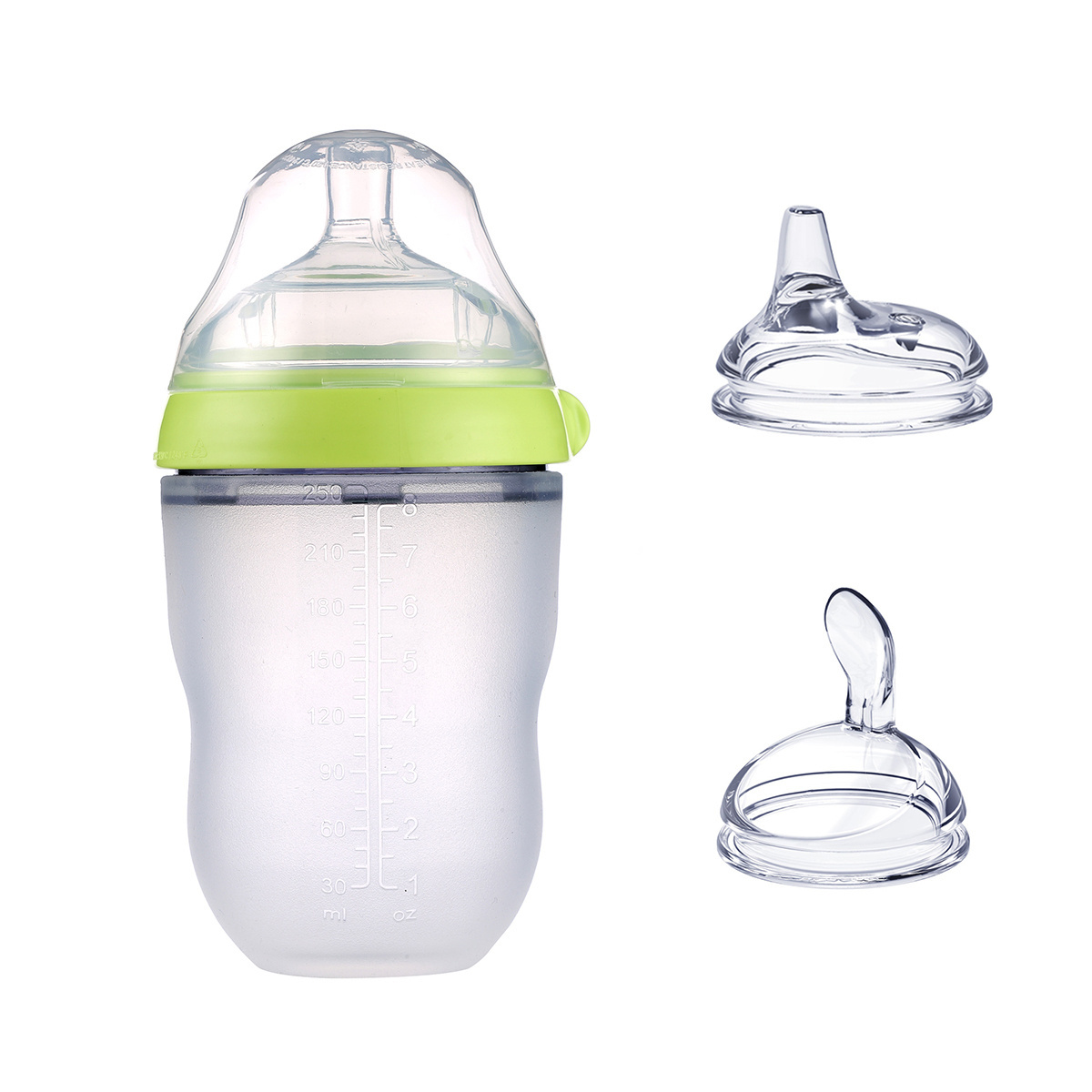 BPA free baby products 150ml 250ml Baby feeding bottle set 3 in 1 high quality silicone baby bottle