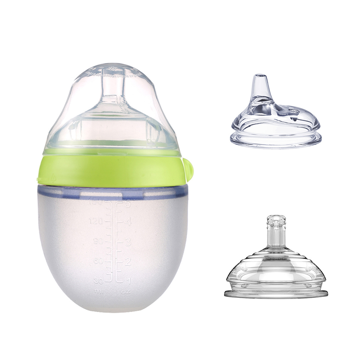 BPA free baby products 150ml 250ml Baby feeding bottle set 3 in 1 high quality silicone baby bottle