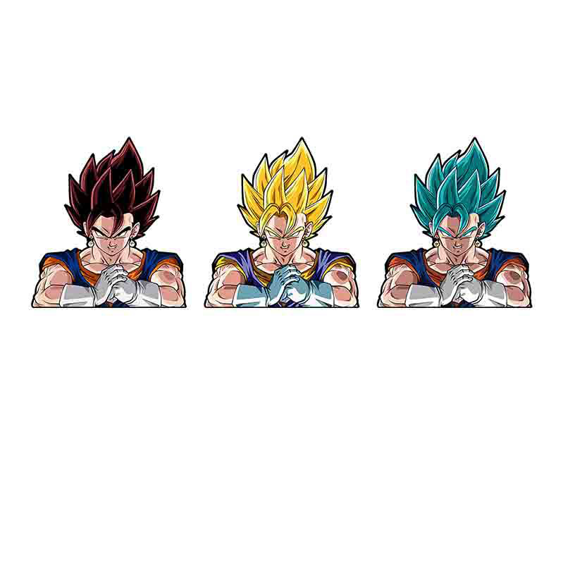 Wholesale 3d Large Size Stickers Anime Motion Peeping Decal Peeking Dragon Ball 3d Waterproof Car Stickers Wall Art