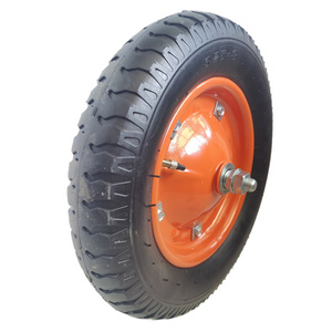 13 Inch Wheelbarrow Wheel 3.25-8 Rubber Pneumatic Tire Inflatable Rubber Wheelbarrow Wheel Barrow Tire