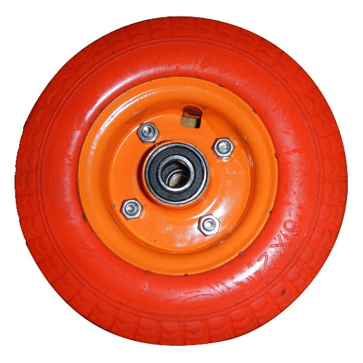 Flat Free Tire Replacement Wheelbarrow pu Wheel For Hand Truck All Purpose Utility Tire on Wheel