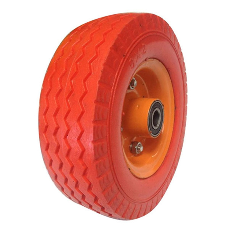 Flat Free Tire Replacement Wheelbarrow pu Wheel For Hand Truck All Purpose Utility Tire on Wheel