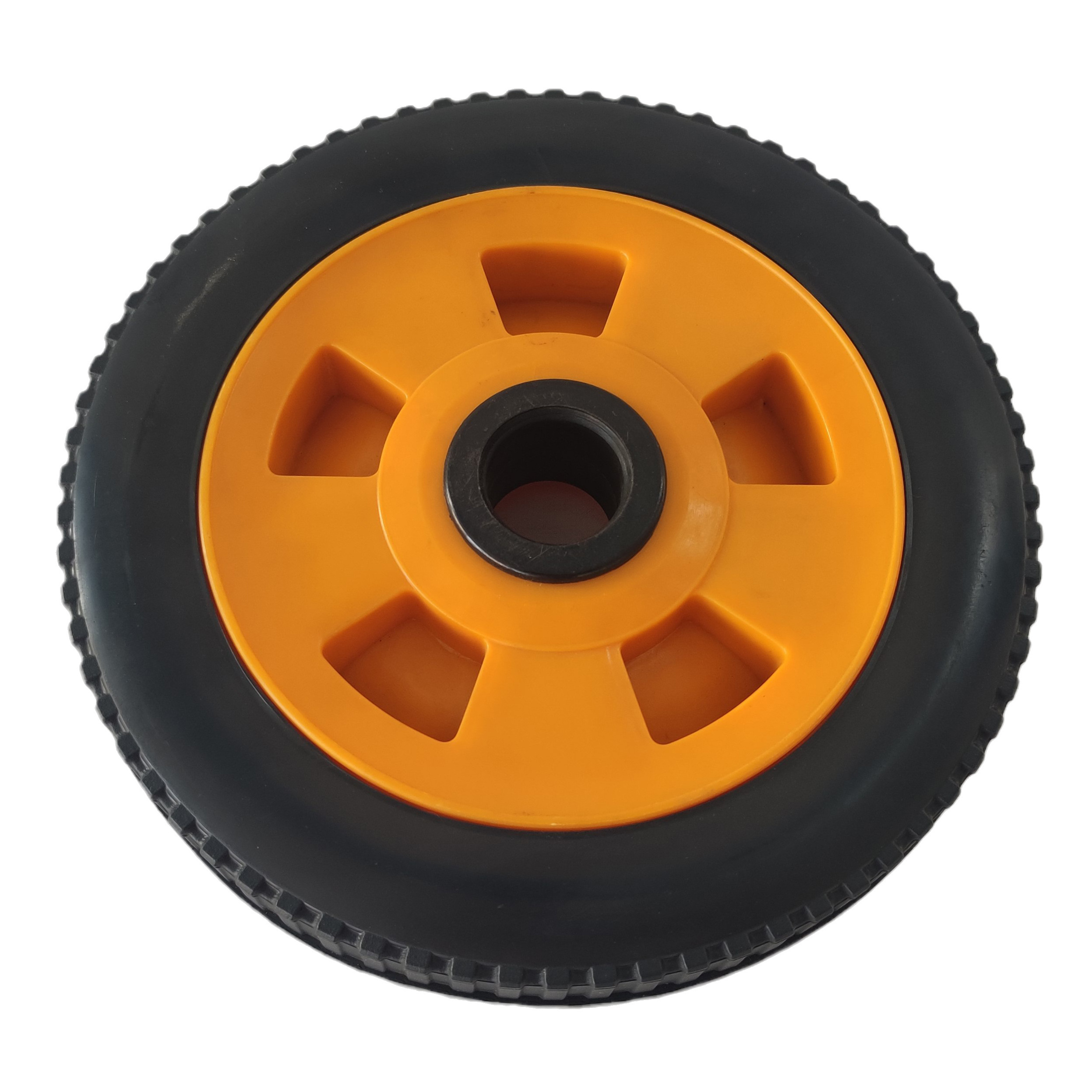 8x1.65 Polyurethane Solid Rubber Wheels 8 Inch PU Foam Filled Tires For Lawn Mower Wheelbarrow